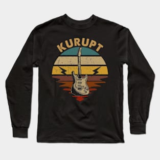 Personalized Name Kurupt Vintage Styles 70s 80s 90s Long Sleeve T-Shirt